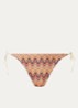 Bikinislip met ingebreid patroon - Oranje