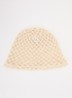 Croha muts van crochet - Zand