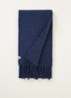 Yuta sjaal in alpaca wolblend 200 x 30 cm - Blauw