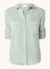 Blouse  met borstzakken - Lindegroen