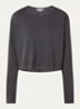 Fuele longsleeve met ronde hals - Zwart