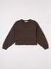 Gimah fijngebreide oversized pullover - Donkerbruin