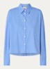 Java blouse met logo - Blauw
