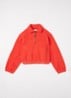 Mazzy sweater met halve rits - Rood