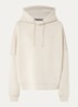 Tood62 hoodie met logo - Creme