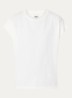 Vice T-shirt met boothals - Gebroken wit