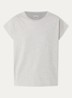 Vice T-shirt met boothals - Donkergrijs