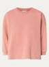 Vicske sweater met verwassen afwerking - Rood