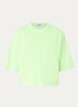 Voss cropped T-shirt met ronde hals - Neongroen