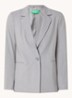 Blazer met paspelzakken en schoudervulling - Grijs