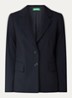 Blazer met schoudervulling en steekzakken - Blauw