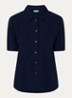 Blouse met kraag - Blauw
