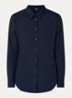 Blouse met kraag - Donkerblauw