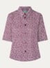 Blouse met print - Bordeauxrood