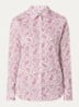 Blouse met print - Donkerrood