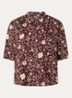 Blouse met print - Roodbruin