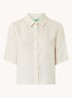 Blouse van linnen - Zand