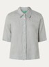 Blouse van linnen  - Grijs