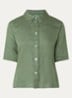 Blouse van linnen - Groen