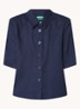 Blouse van linnen - Blauw