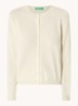 Fijngebreid vest van wol - Creme