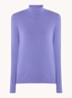 Fijngebreide coltrui van merino wol - Violet