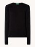 Fijngebreide pullover van merino wol - Zwart