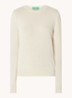 Fijngebreide pullover van merino wol - Creme