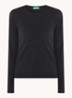 Fijngebreide pullover van merino wol - Antraciet