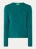 Fijngebreide pullover van merino wol - Donkerblauw