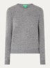 Fijngebreide pullover van merino wol - Middengrijs