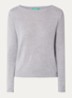 Fijngebreide pullover van scheerwol - Lichtgrijs