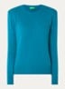 Fijngebreide pullover van wol - Blauw