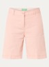 High waist regular fit korte broek met steekzakken - Lichtroze