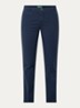 High waist slim fit chino met steekzakken - Donkerblauw