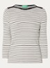 Longsleeve met streepprint - Zwart