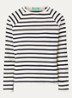 Longsleeve met streepprint - Donkerblauw