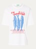 T-shirt met print - Gebroken wit