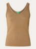Tanktop met lurex - Camel