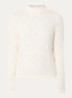 Top met opengewerkt dessin - Beige