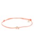 Armband met bedel verguld - Neonroze