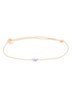 Mini Butterfly Rope S armband met bedel - Beige