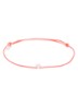 Mini Flower Rope armband met bedel - Roze