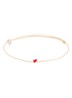 Mini Heart S armband met bedel - Rood