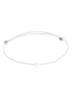 Mini Smile Rope armband met bedel - Blauwgrijs