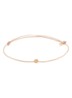 Mini Smiley armband met bedel - Beige