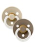 Colour fopspeen in 2-pack - Vanillegeel