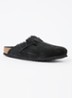 Boston clog van suède - Zwart