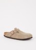 Narrow Fit Boston muiltje van suède - Taupe