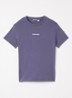 Borg Classic T-shirt met logoborduring - Staalblauw